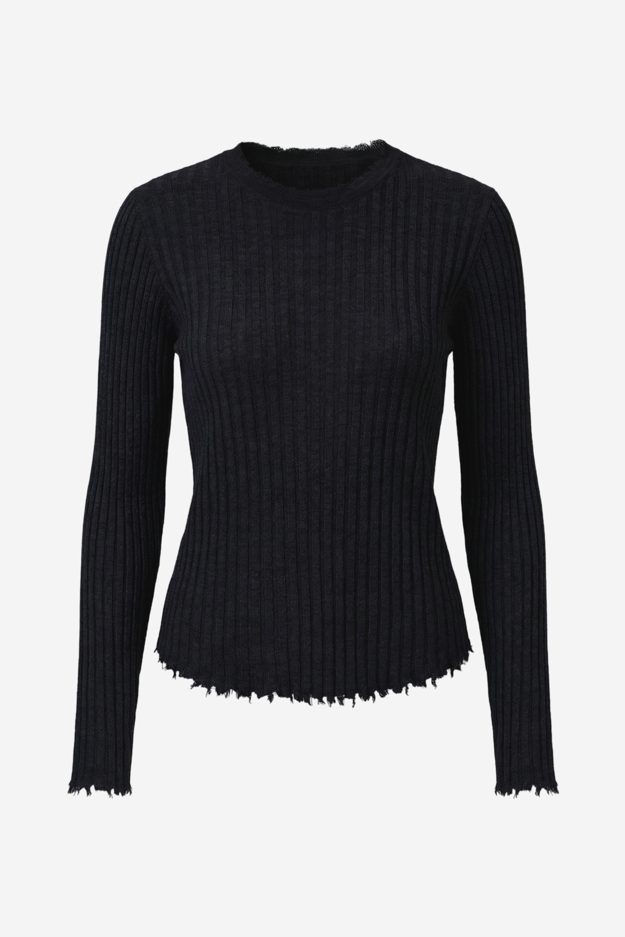 картинка 3109.ATW.0001S свитер женский из шерсти мериноса BLACK от магазина Albana