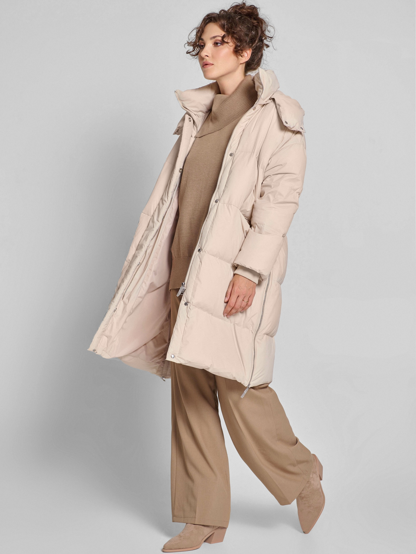 картинка 101.W24.016 пальто женское BEIGE  от магазина Albana