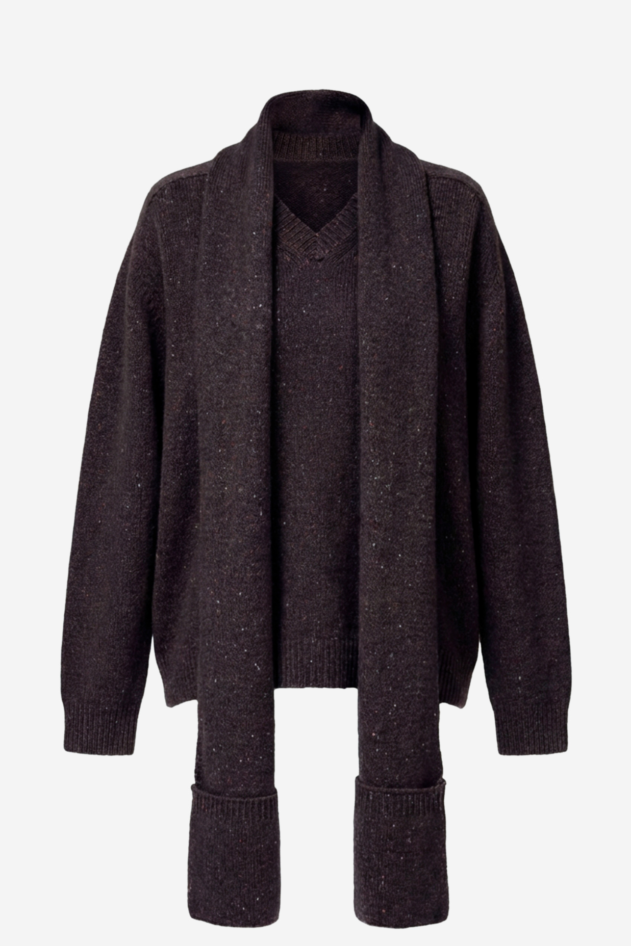 картинка 3104.ATW.0001S свитер женский из шерсти мериноса BLACK от магазина Albana