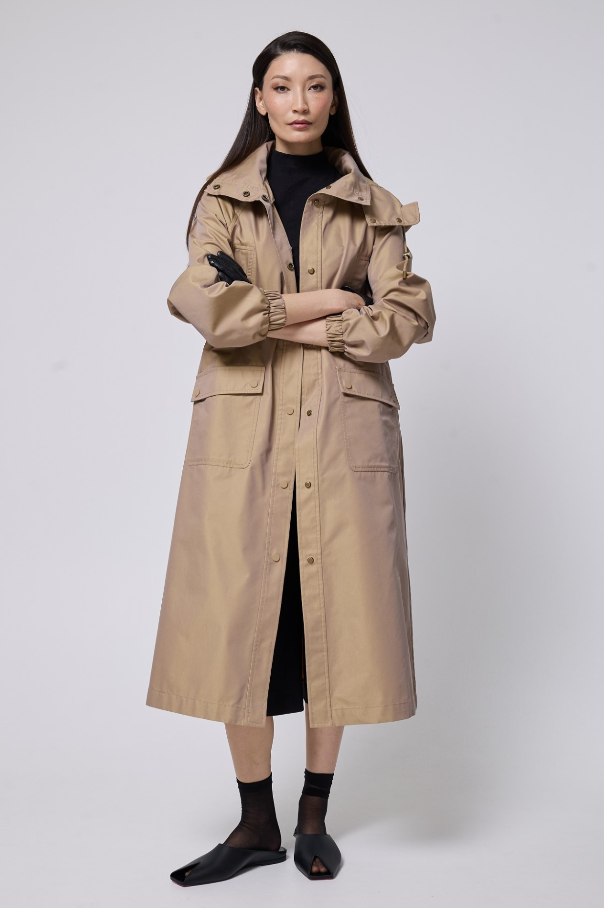 картинка 445.S25.016 плащ женский BEIGE от магазина Albana