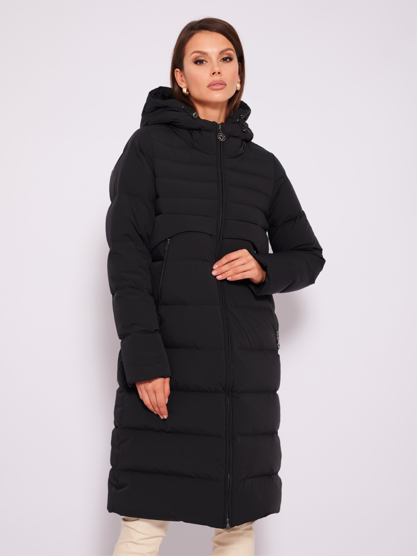картинка 116.W22.001 пальто женское BLACK от магазина Albana