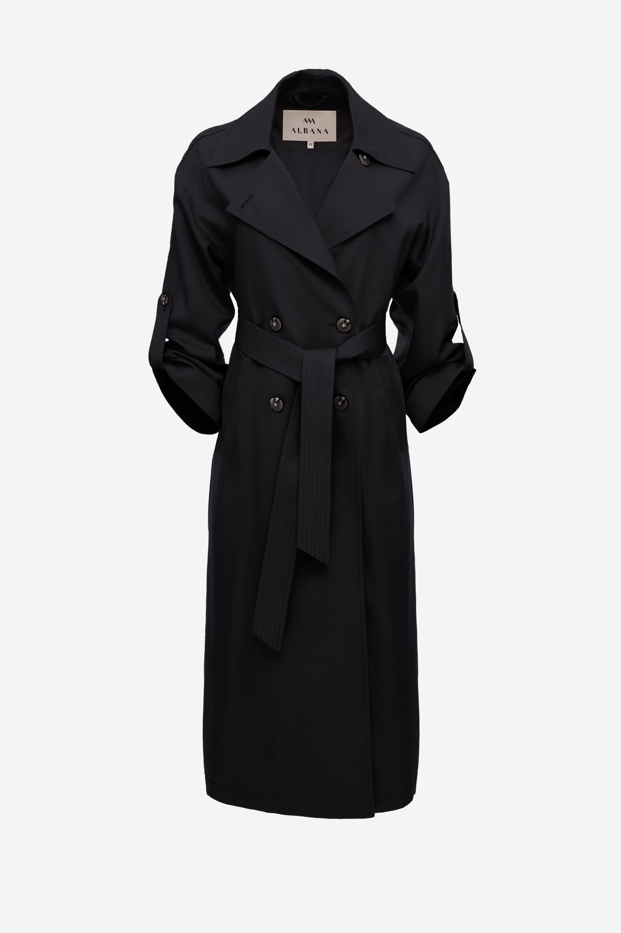 картинка 430.S25.001 плащ женский BLACK от магазина Albana