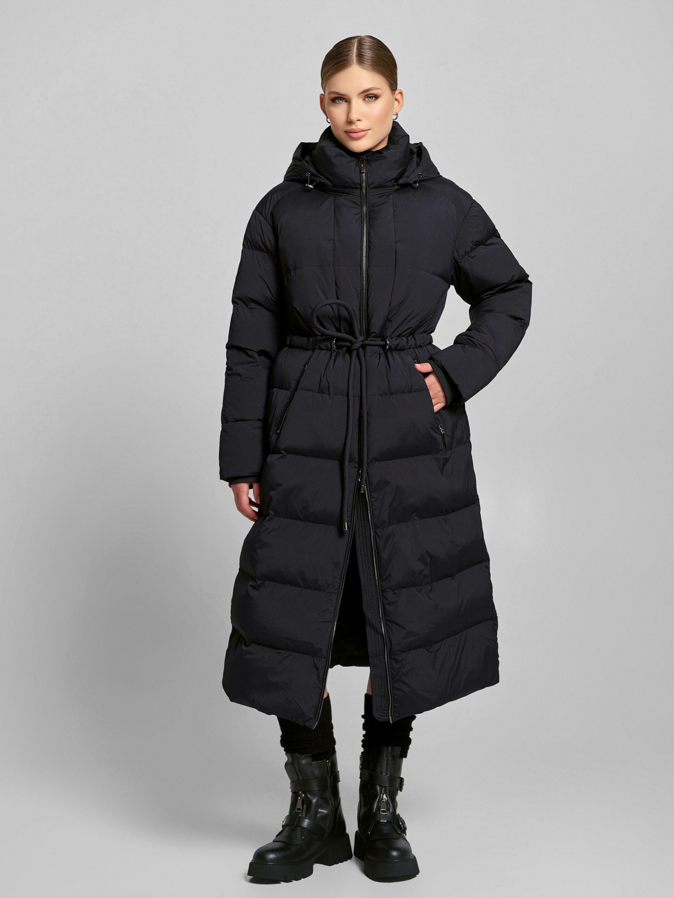 картинка 118.W24.001 пальто женское BLACK  от магазина Albana