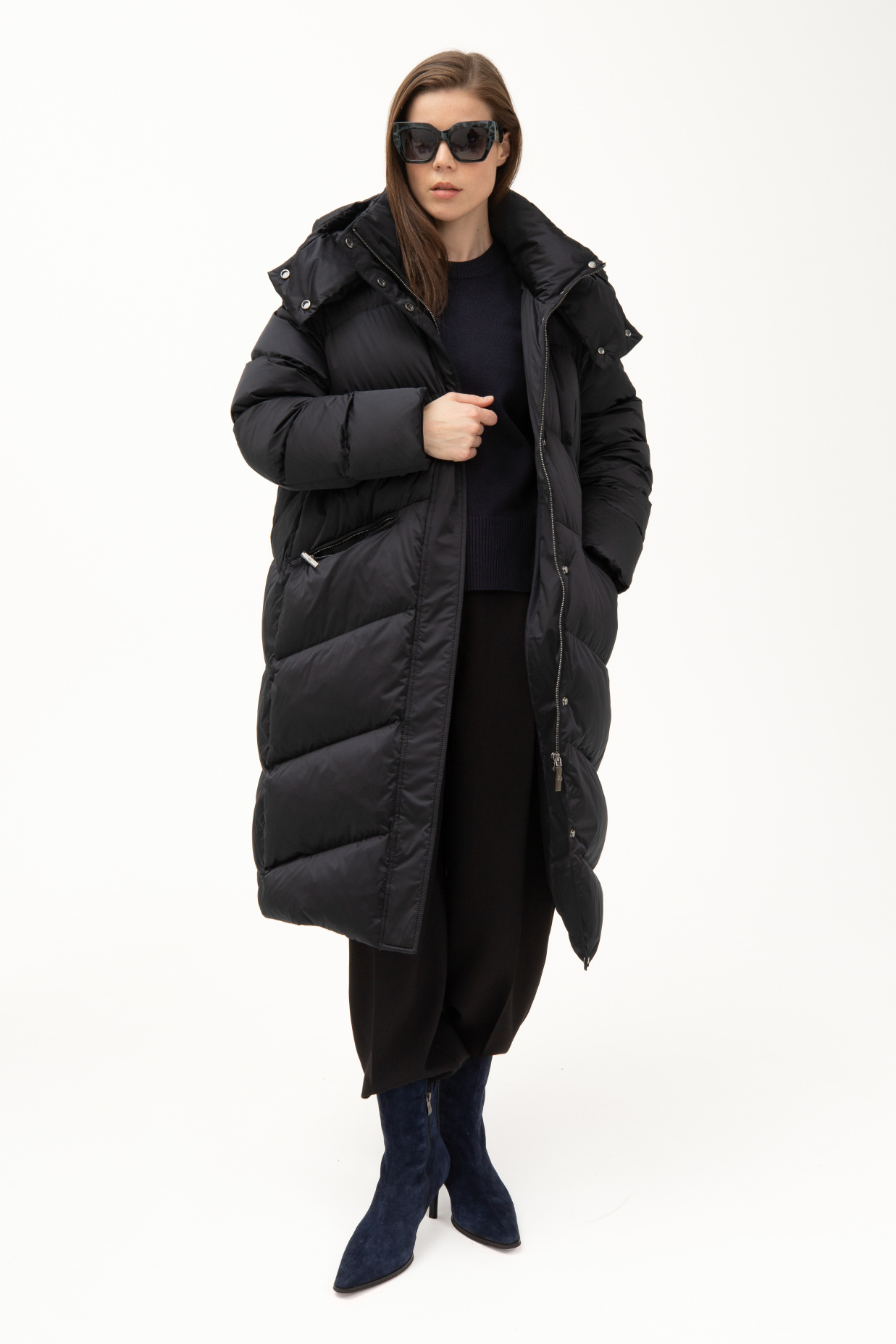 картинка 571.FWAA.005S пальто женское DEEP NAVY от магазина Albana