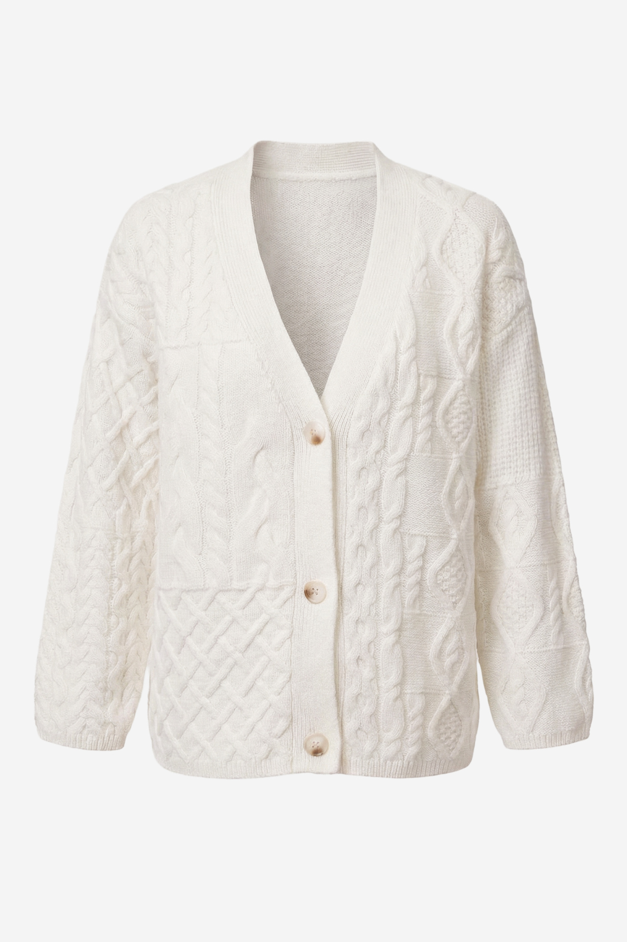 картинка 6105.ATW.0002S кардиган женский из шерсти IVORY от магазина Albana