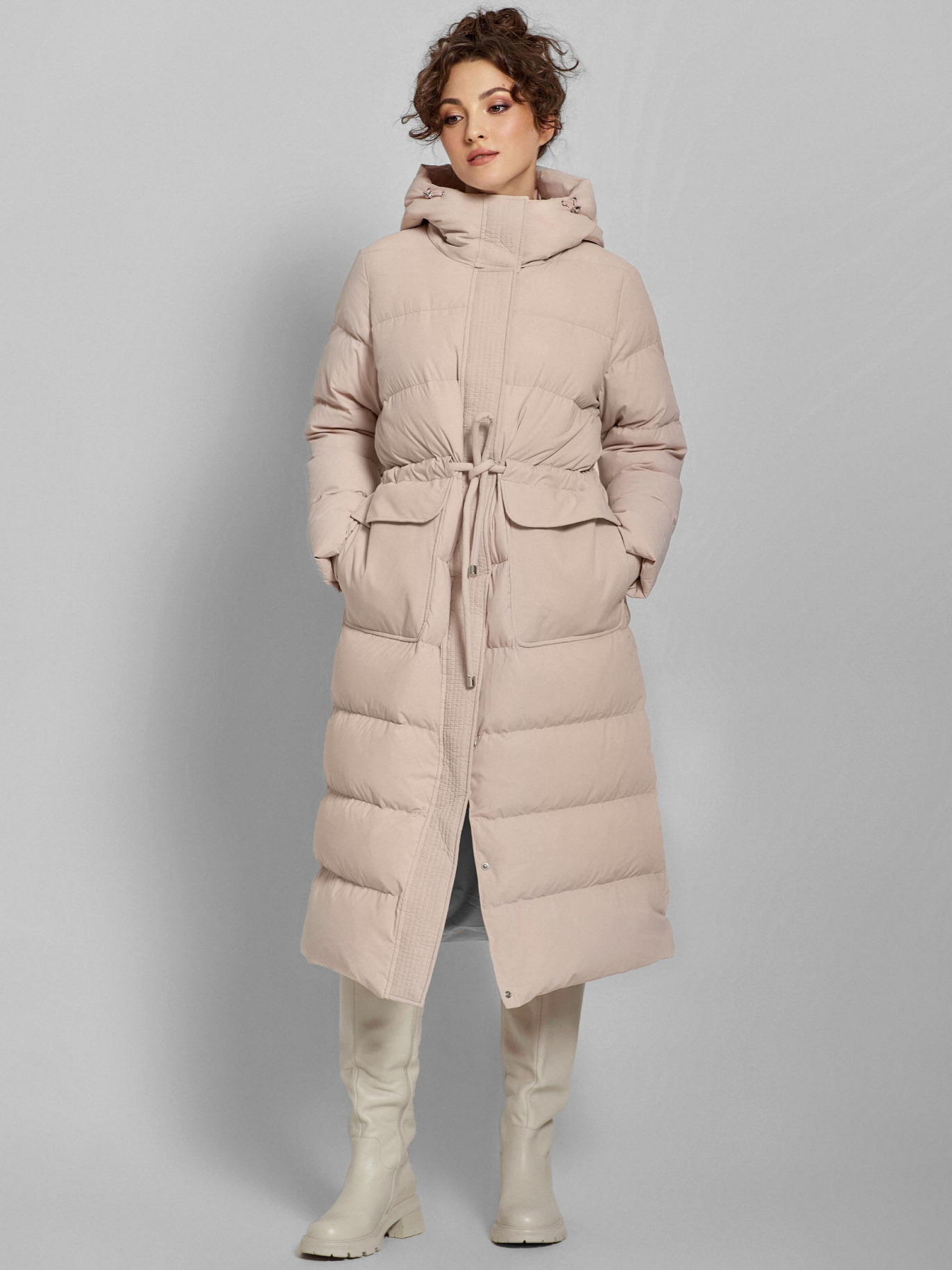 картинка 373.W24.016 пальто женское BEIGE от магазина Albana