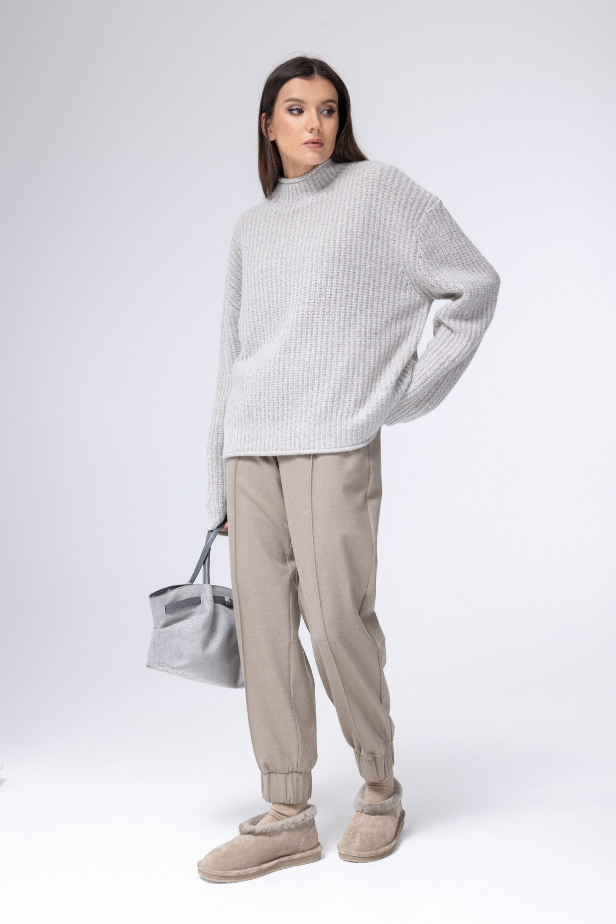 картинка 3112.ATW.0013S свитер женский из кашемира LIGHTE GRAY от магазина Albana