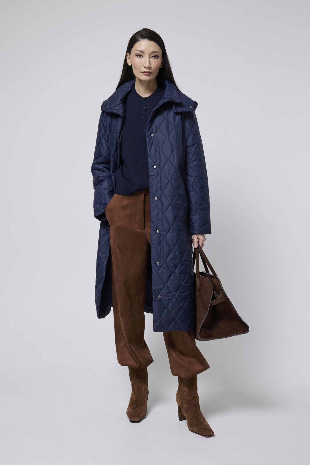 картинка 424.S25.005 пальто женское NAVY от магазина Albana