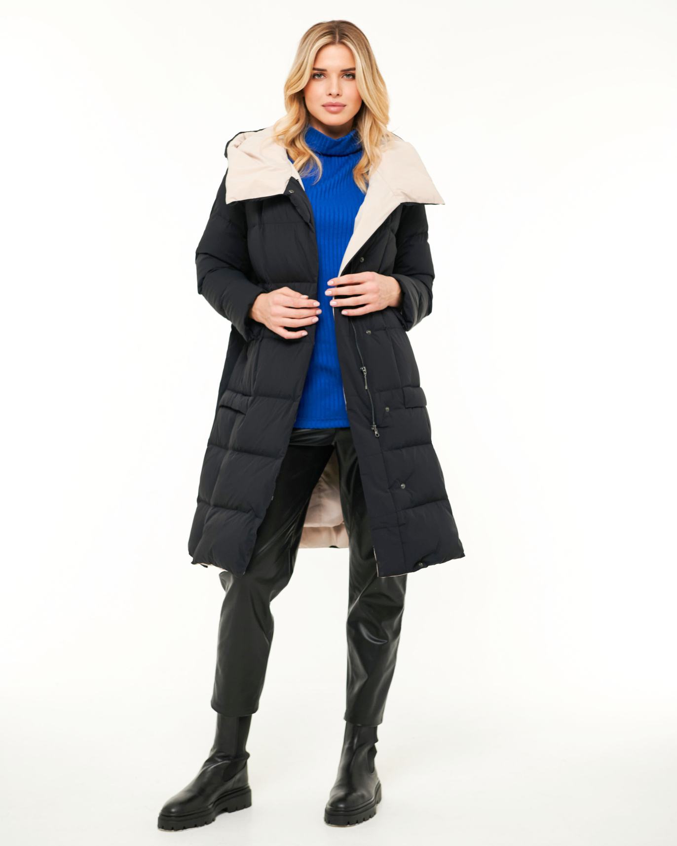 картинка 183.W22.001 пальто женское  BLACK от магазина Albana